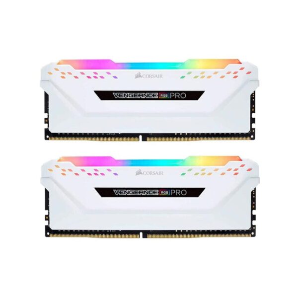 رم کورسیر مدل VENGEANCE RGB PRO White 3200MHz Dual