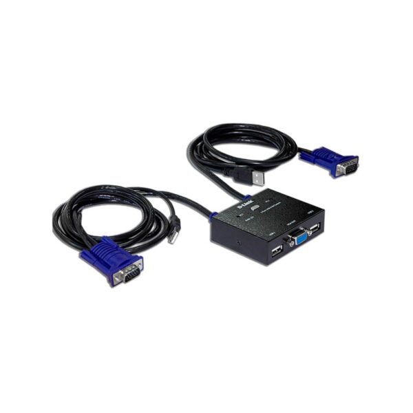 سوئیچ 2 پورت دی لینک مدل KVM-222