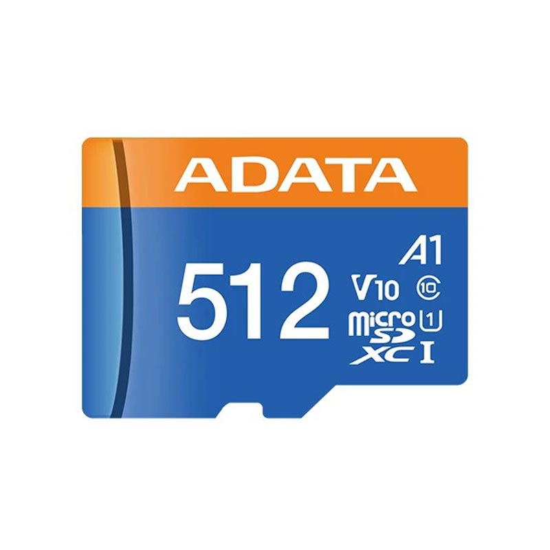 کارت حافظه‌ microSDXC ای دیتا مدل Premier V10 A1 ظرفیت 512 گیگابایت به همراه آداپتور SD
