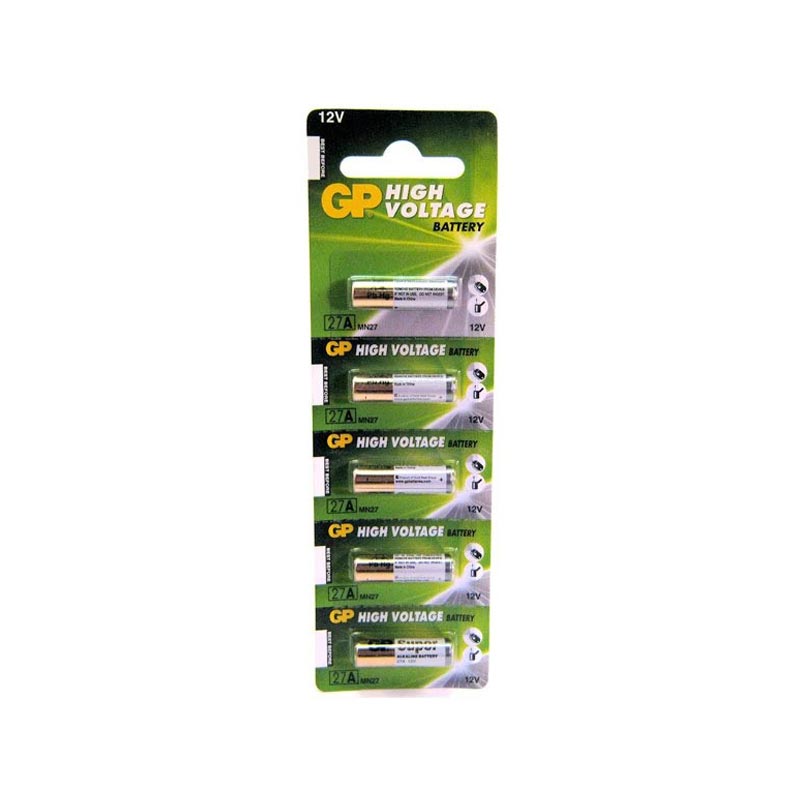 باتری جی پی مدل SUPER ALKALINE 27A کد MN27 بسته 5 عددی