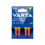 باتری نیم قلمی وارتا مدل Max Power بسته 4 عددی