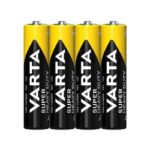 باتری نیم قلمی وارتا مدل Super Heavy Duty بسته 4 عددی