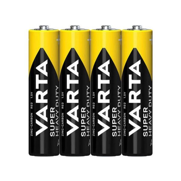 باتری نیم قلمی وارتا مدل Super Heavy Duty بسته 4 عددی